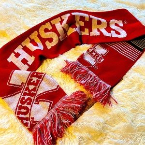 Nebraska State Huskers Classic Collegiate Team Warm Winter Scarf Fringe
